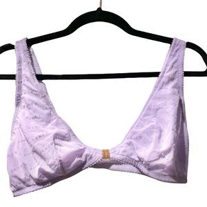 Savage X Fenty Flocked Logo Sheer Bralette Cami Bra